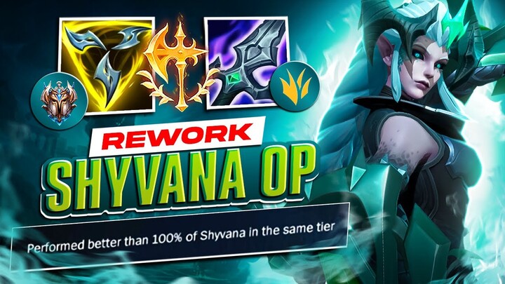 WILD RIFT 100% SHYVANA REWORK OP!  - Full Gameplay