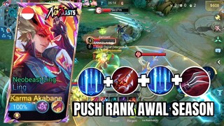 PUSH RANK AWAL SEASON