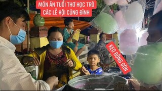 Ký Ức Tuổi Thơ.! Toàn những món ăn vặt yêu thích của trẻ em được bài bán khi đến dịp cúng đình