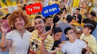 Ty Thy vỡ trận, khách đông quá tải đến thưởng thức Gỏi đu đủ Ty Thy Vlog