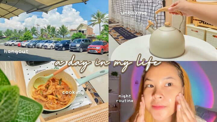 a day in my life : hangout, new kettle, cooking, night routine 💫
