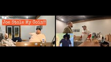 Joe @LarrysLounge Stole My coin!! Webber's Reaction