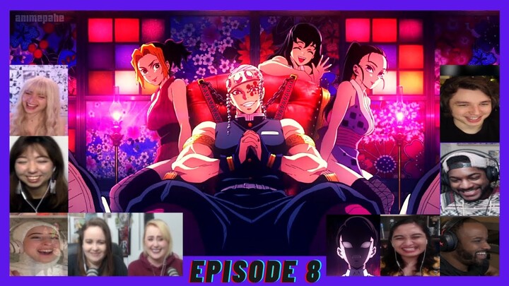 Tengen Uzui Reaction Mashup | Demon Slayer season2 episode 8(Part 2)