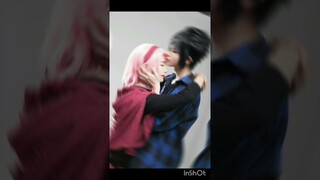 Sasuke Sakura love in cosplay #naruto #anime #edit #shorts #video