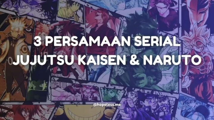 3 Persamaan Jujutsu Kaisen dan Naruto