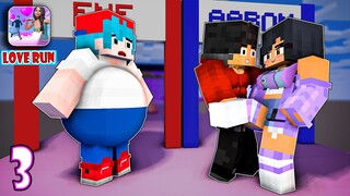 MONSTER SCHOOL : LOVE RUN CHALLENGE 3 APHMAU, AARON, FNF NEW VERSION - MINECRAFT ANIMATION