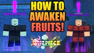 How To Awaken Fruits in A One Piece Game