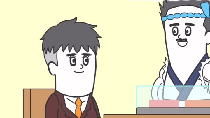 【Funny Japanese Comics Series】-Sushi Restaurant Owner