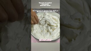 Buttercream Enak Ringan Kokoh Tidak Ngendal Di Lidah #jajanpasar #cake #cakedecorating #buttercream