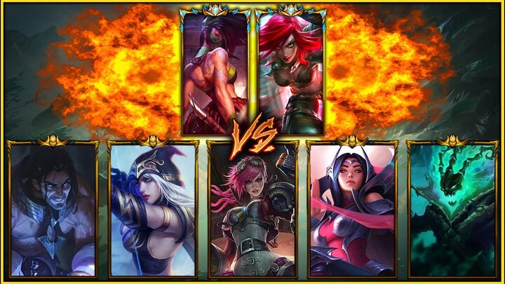 2 Challengers vs. 5 Gold Players (2v5) Who Wins?