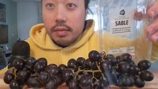 ASMR EATING SOUNDS - BLACK SABLE GRAPES (NO TALKING)