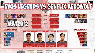 EVOS LEGENDS VS GENFLIX AEROWOLF MATCH 2 MPL ID S6