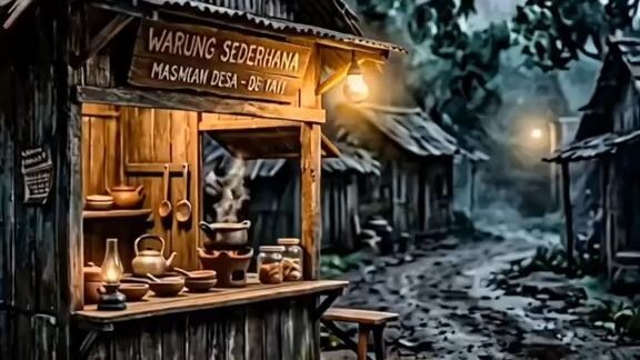 Warung Bu Sari Dulu sepi sekarang rame horor kisahnyata
