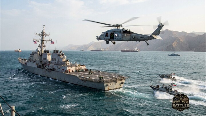 Iran Caught Off Guard! USS Mason (DDG 87) Launches MH-60S Seahawk in Strait of Hormuz