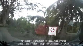 ADVENTIST UNIVERSITY OF THE PHILIPPINES CAMPUS AFTER TAAL ERUPTION