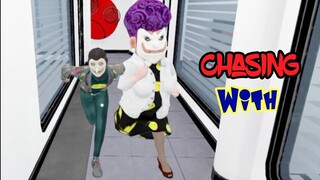 Chasing With Boss and Secretary in Devil Inside The Studio Smiling-X Corp