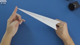 怎样用1分钟折一只能飞几十米的飞镖纸飞机