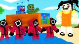 Monster School : Rip Huggy Wuggy w\ Baby Zombie x Squid Game Doll - Sad Story - Minecraft Animation