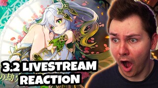 3.2 LIVESTREAM REACTION (SCARA BOSS, NAHIDA OP???) | Genshin Impact