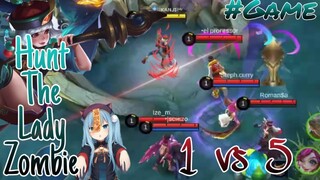 Hunt The Lady Zombie | My 100th Video | New Intro | Special Video By: ikanji Gaming | Mobile Legend