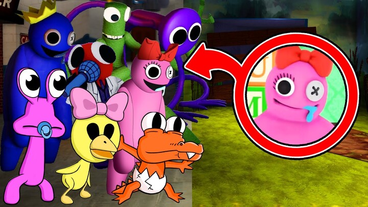 New Rainbow Friends But Pink Sings It 🎶 Friday Night Funkin' Mod (Roblox Rainbow Friends Animation)