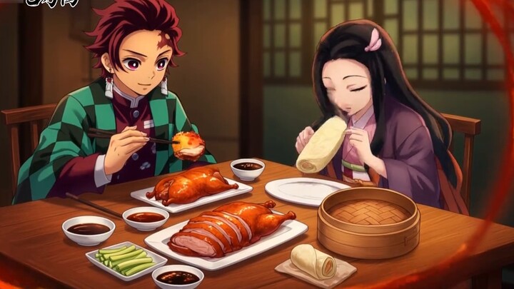 Demon Slayer Extra: Tanjiro brings Nezuko to travel to China!