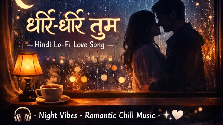धीरे-धीरे तुम | Hindi Lo-Fi Love Song | Night Vibes | Romantic Chill Music
