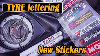 CBR Modifications | Tyre Lettering, Bike Sticker | Thunder vlog | Mirza Anik