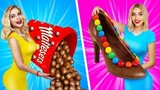 ศึกแข่งระหว่างอาหารจริงกับอาหารเคลือบช็อกโกแลต | กินอมยิ้มช็อกโกแลตยักษ์แสนอร่อยโชว์ by RATATA YUMMY