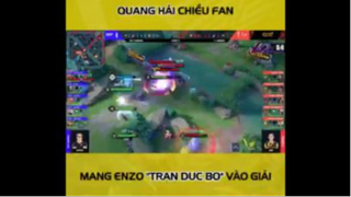 Quang hải chiều fan mang enzo vào giải