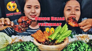 GILA!! MUKBANG AYAM BAKAR BUMBU RUJAK+LALAPAN RASANYA MANTUL!