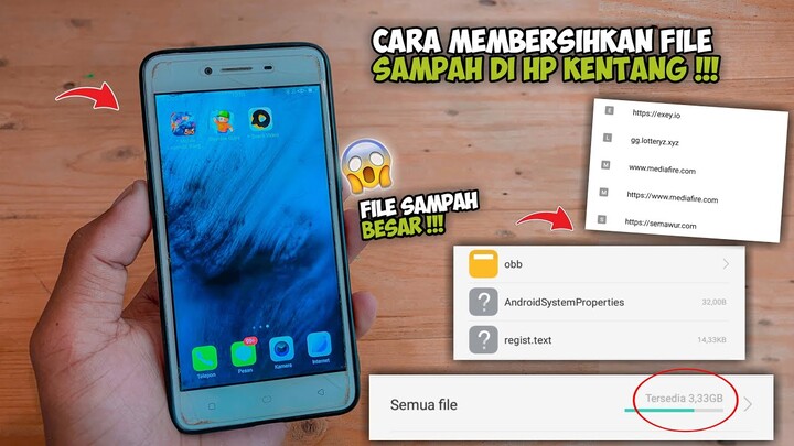 Cara terbaru‼️membersikan file sampah di hp Android