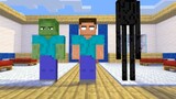 GIRLS VS BOYS BOTTLE FLIP CHALLENGE - Minecraft Animation