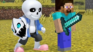 Under the legend, Sans fights MC Steve! Super Smash Bros. Special Edition