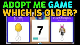 ADOPT ME WHICH IS OLDER GAME - TOYS EDITION 1 (ADOPT ME TEST / ADOPT ME QUIZ) ROBLOX