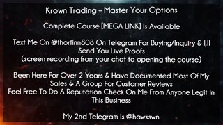 Krown Trading Course Master Your Options download