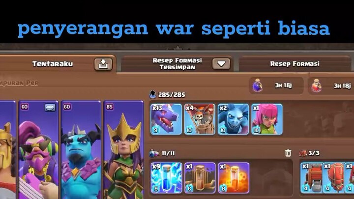 war harian - Clash of Clans.