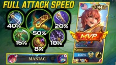 BEATRIX FULL ATTACK SPEED IS THE NEW ONE SHOT BUILD??? | TOP GLOBAL BEATRIX BEST BUILD