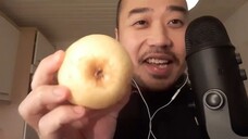 ASMR Eating Sounds - Sweet & Juicy Golden Pear