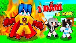 PHONG CẬN SAMMY MÈO SIMMY THỬ THÁCH ĐẤM PHÁT CHẾT LUÔN TRONG MINECRAFT