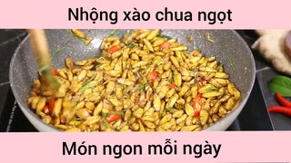 Nhộng xào chua ngọt