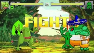 AN Mugen #264: Sceptile & Leafy VS Cactuar & Amingo