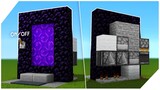 Cara Membuat Nether Portal ON/OFF Switch - Minecraft Tutorial Indonesia