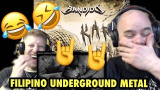 BANDIDO - KARAHASAN 🤘🤘🤘😂🤣 reaction Filipino underground metal🤘