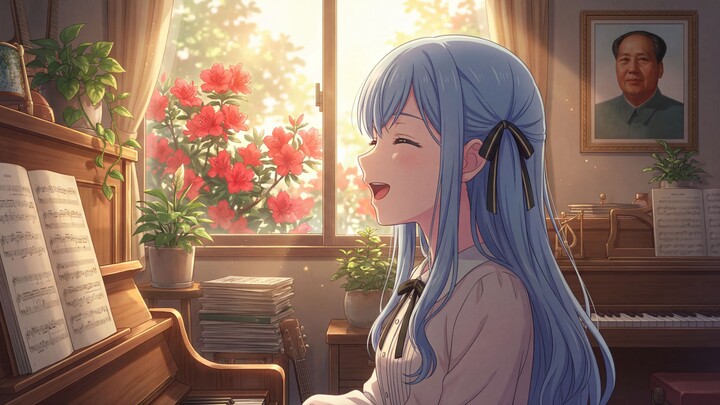 [AIเซียงจื่อ/อิงซานหง] “ชูธงแดงให้สูง ย่างก้าวไปข้างหน้า ดอกไม้แห่งการปฏิวัติจะแดงสดตลอดทุกยุคทุกสมั