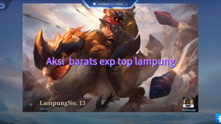 Aksi  barats exp top lampung