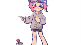 【Splatoon/Self-set Birthday】Jumped down Pokedance