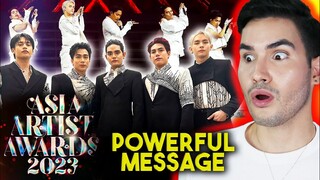 SB19 REACTION: This Asia Artist Awards (AAA) Performance w &TEAM has a HIDDEN message #SB19