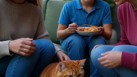 ต้อนรับแมวส้มครอบครัวใหม่