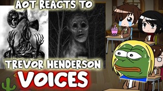 AOT Reacts to Trevor Henderson Creature's Voices || Gacha Club ||